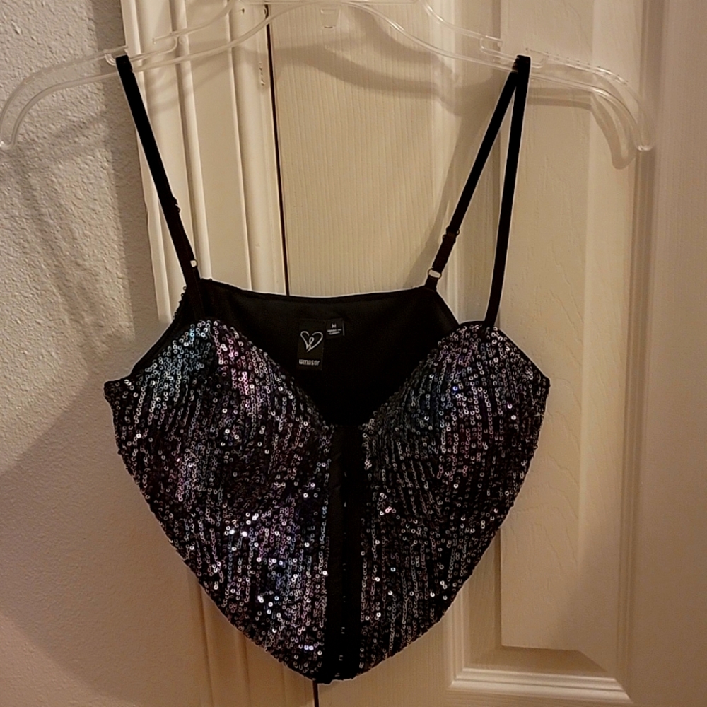 Windsor Sequin corset top